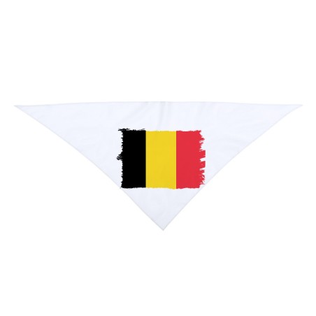 PAÑOLETA TRIANGULAR SUAVE bandera bélgica pais gobierno belga moda cuello fiestas