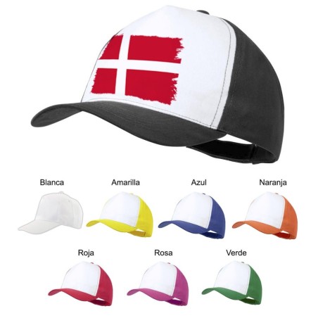 GORRA COLORES bandera dinamarca pais gobierno danés color personalizada