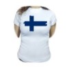 CAMISETA MUJER bandera finlandia pais gobierno finlandés moda personalizada