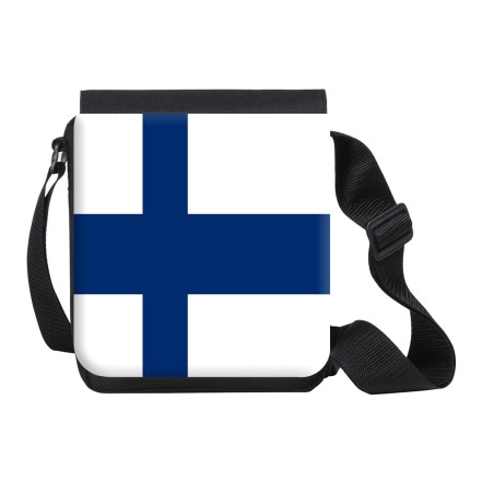 BANDOLERA PEQUEÑA bandera finlandia pais gobierno finlandés bolso personalizada