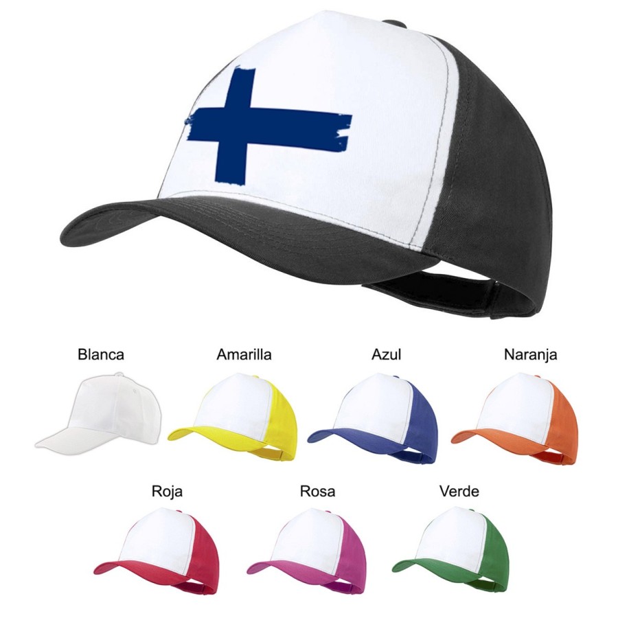 GORRA COLORES bandera finlandia pais gobierno finlandés color personalizada