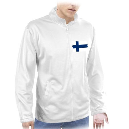 CHAQUETA TECNICA 1 IMPRESION bandera finlandia pais gobierno finlandés  personalizada