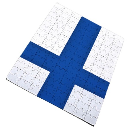 PUZZLE DE TAMAÑO Y PIEZAS A ELEGIR bandera finlandia pais gobierno finlandés rompecabezas educativo puzle