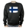 SUDADERA NEGRA bandera finlandia pais gobierno finlandés adulto poliester algodón personalizada