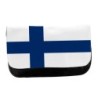 ESTUCHE NECESER DE LONA bandera finlandia pais gobierno finlandés unisex negro bolsa aseo multiusos