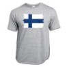 CAMISETA GRIS MEZCLA bandera finlandia pais gobierno finlandés moda verano personalizada