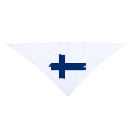 PAÑOLETA TRIANGULAR SUAVE bandera finlandia pais gobierno finlandés moda cuello fiestas