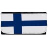 BILLETERA BILLETERO bandera finlandia pais gobierno finlandés mujer señora negro monedero