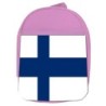 MOCHILA ROSA bandera finlandia pais gobierno finlandés escolar personalizado picnic excursión deporte