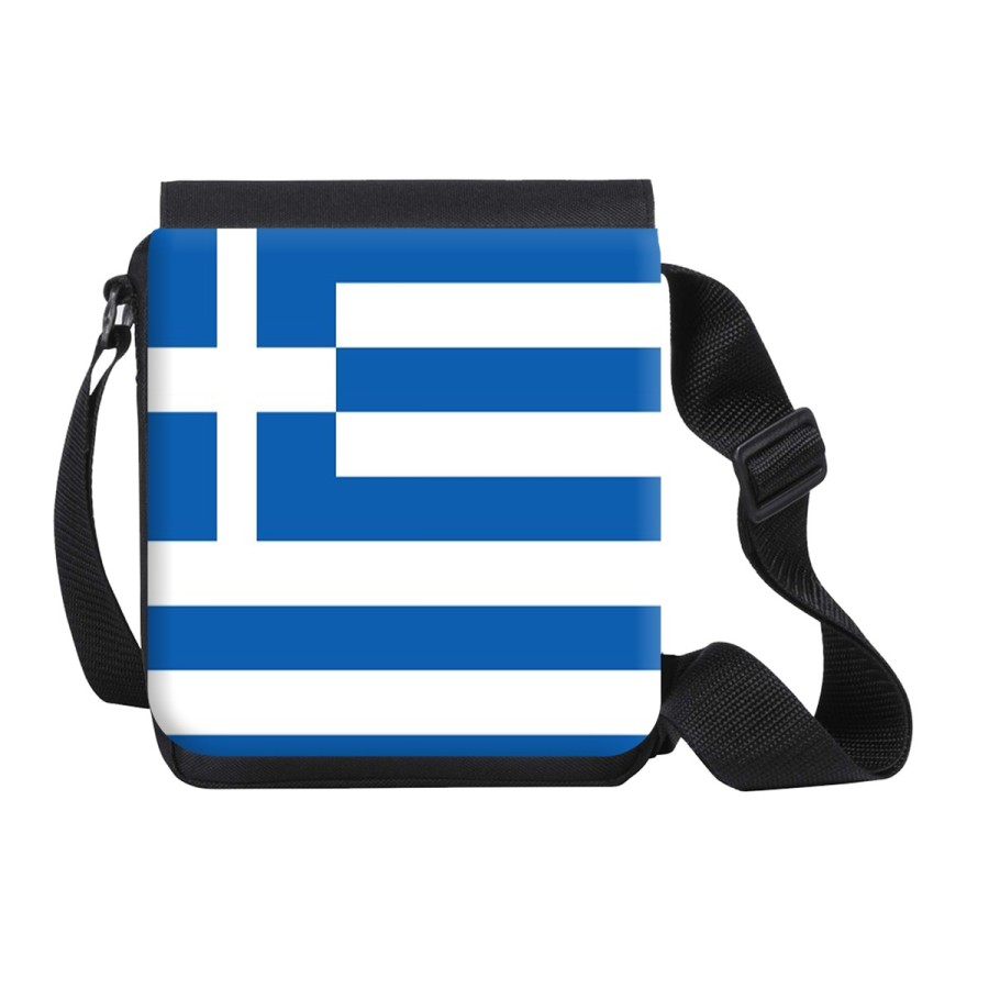 BANDOLERA PEQUEÑA bandera grecia pais gobierno griego bolso personalizada