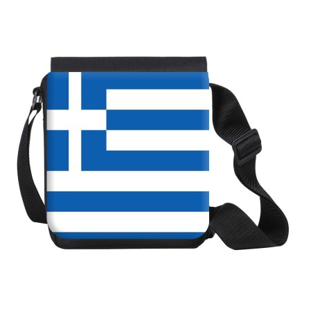 BANDOLERA PEQUEÑA bandera grecia pais gobierno griego bolso personalizada