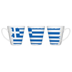 TAZA CÓNICA bandera grecia...