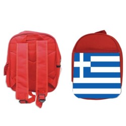 MOCHILA ROJA bandera grecia...