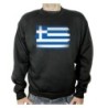 SUDADERA NEGRA bandera grecia pais gobierno griego adulto poliester algodón personalizada