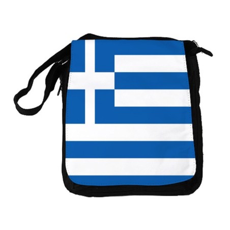 BANDOLERA REPORTERO MEDIANA BOLSO bandera grecia pais gobierno griego bolsa mochila hombro