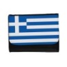 BILLETERA BILLETERO bandera grecia pais gobierno griego unisex negro monedero