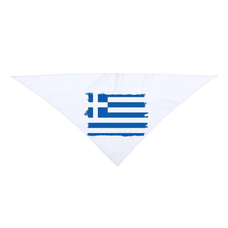 PAÑOLETA GRANDE TRIANGULAR SUAVE bandera grecia pais gobierno griego moda cuello fiestas