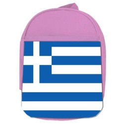 MOCHILA ROSA bandera grecia...