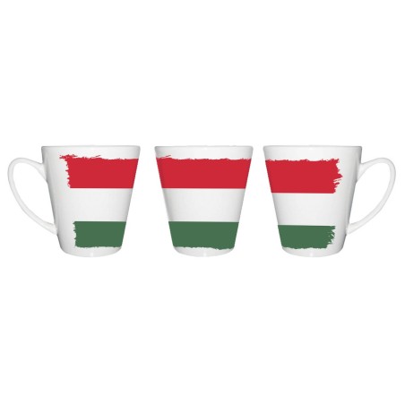 TAZA CÓNICA bandera hungría pais gobierno húngaro conica personalizada