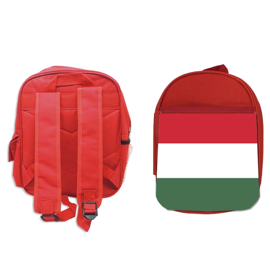 MOCHILA ROJA bandera hungría pais gobierno húngaro escolar personalizado