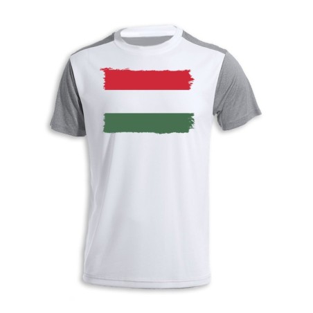 CAMISETA DISEÑO BICOLOR bandera hungría pais gobierno húngaro personalizada