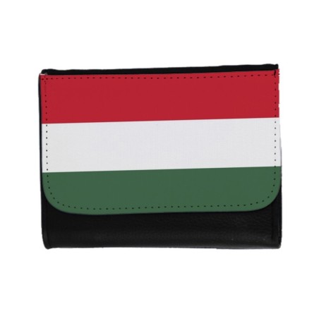 BILLETERA BILLETERO bandera hungría pais gobierno húngaro unisex negro monedero
