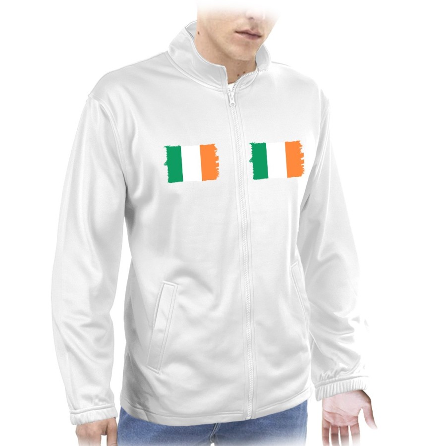 CHAQUETA TECNICA 2 IMPRESIONES bandera irlanda pais gobierno irlandés  personalizada