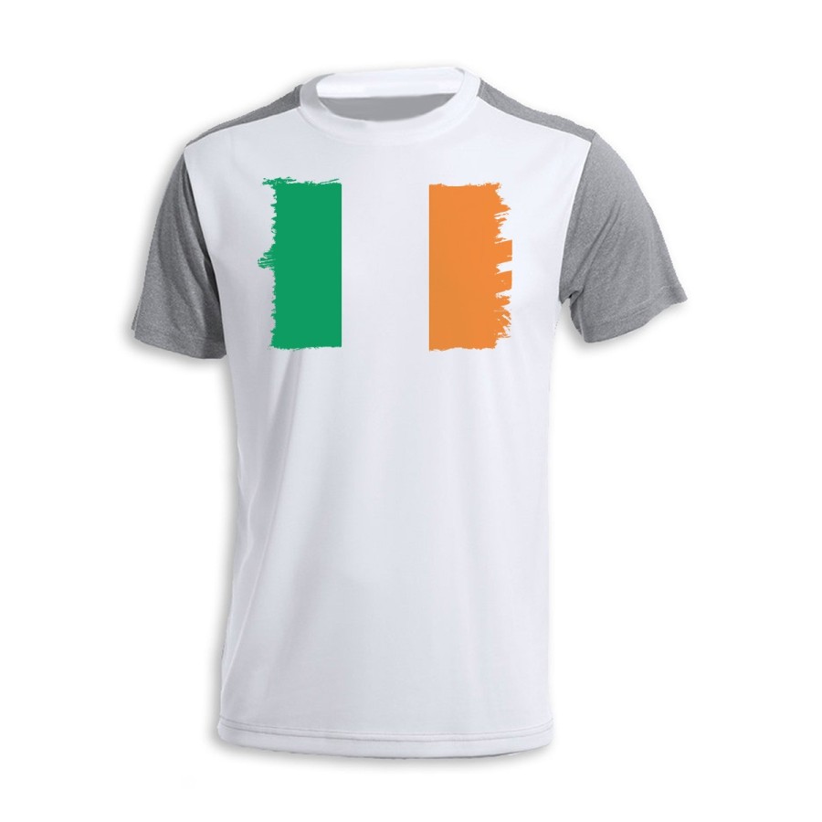 CAMISETA DISEÑO BICOLOR bandera irlanda pais gobierno irlandés personalizada