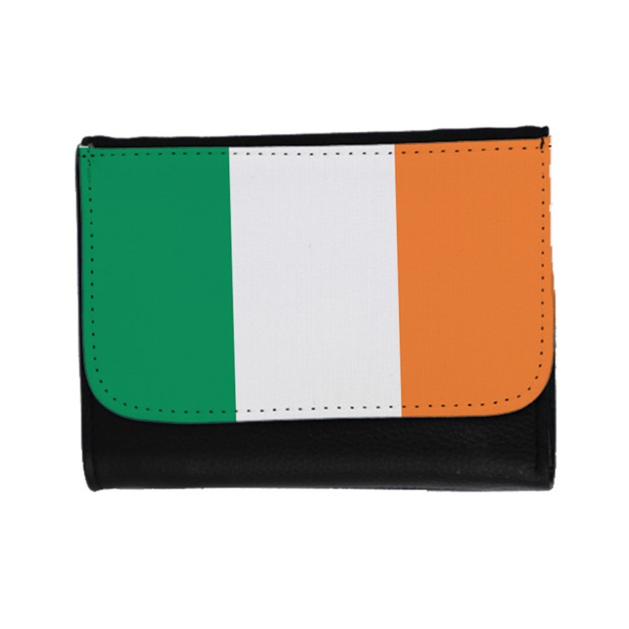 BILLETERA BILLETERO bandera irlanda pais gobierno irlandés unisex negro monedero