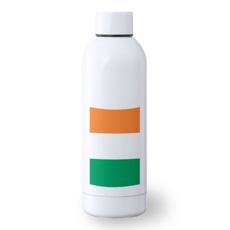 BIDON 500 ML ACERO INOXIDABLE bandera irlanda pais gobierno irlandés deporte deportivo botella senderismo