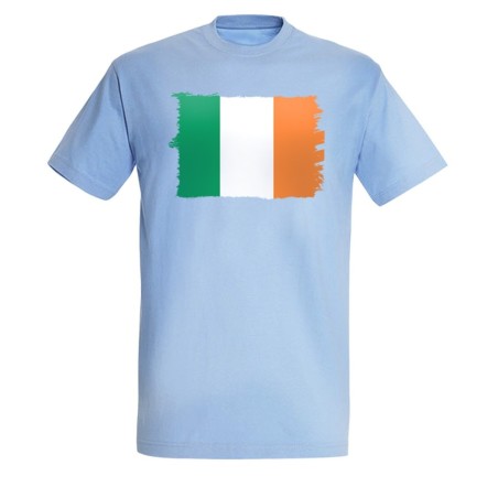 CAMISETA AZUL CIELO bandera irlanda pais gobierno irlandés moda verano personalizada