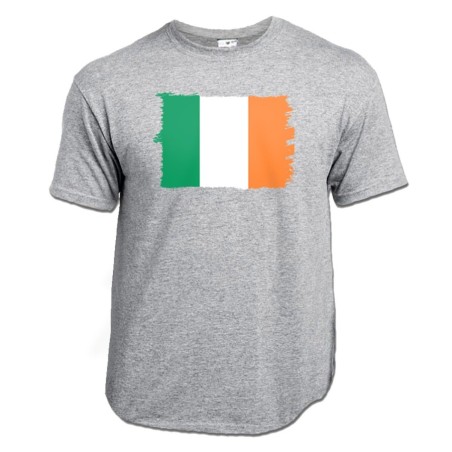 CAMISETA GRIS MEZCLA bandera irlanda pais gobierno irlandés moda verano personalizada