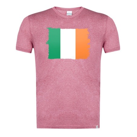 CAMISETA ROJA MEZCLA bandera irlanda pais gobierno irlandés moda verano tshirt