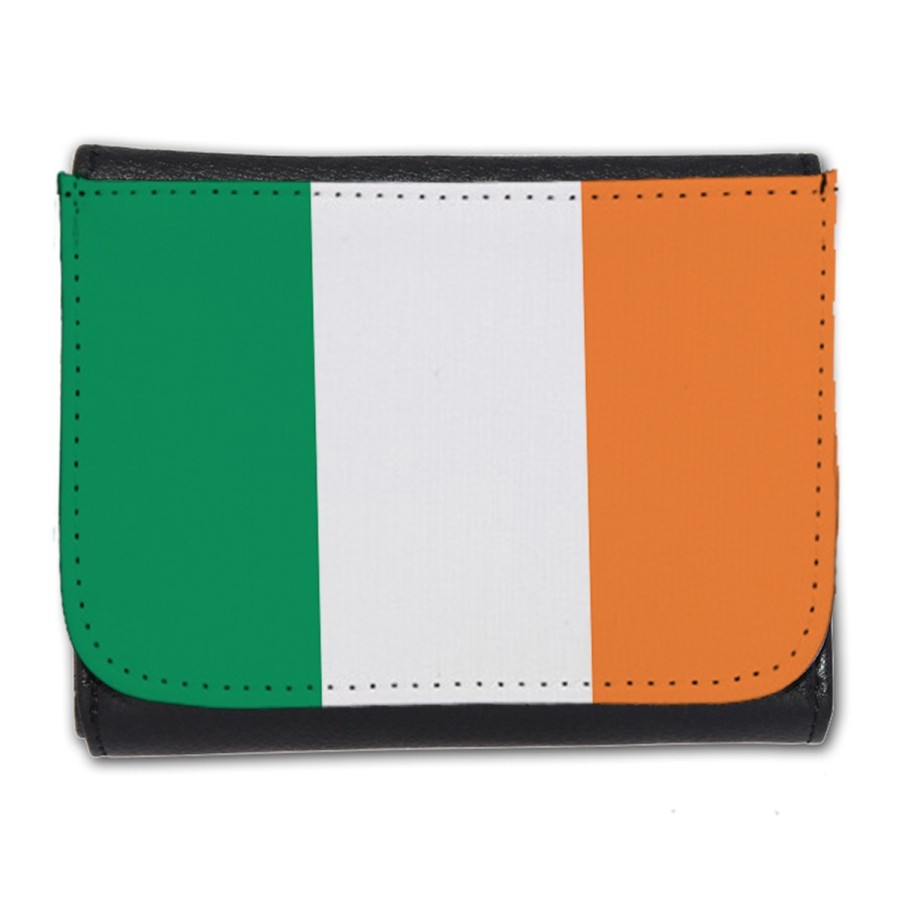 BILLETERA BILLETERO bandera irlanda pais gobierno irlandés hombre caballero negro monedero