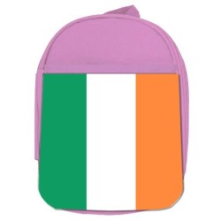 MOCHILA ROSA bandera irlanda pais gobierno irlandés escolar personalizado picnic excursión deporte