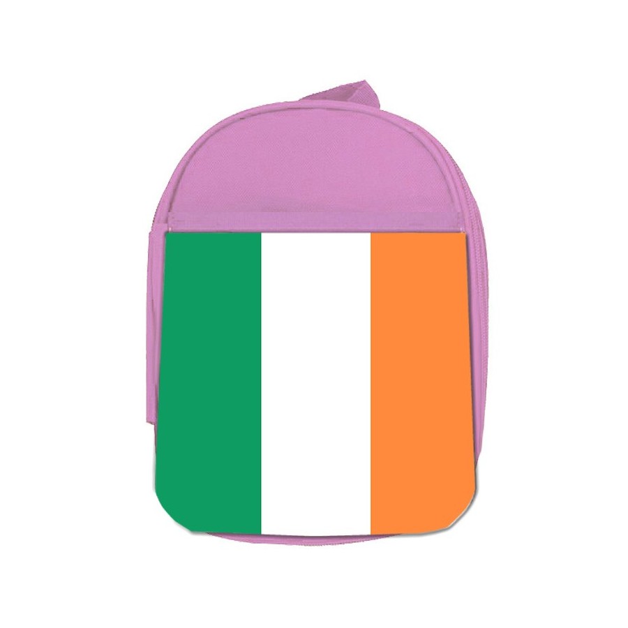 MOCHILA ROSA bandera irlanda pais gobierno irlandés escolar personalizado picnic excursión deporte