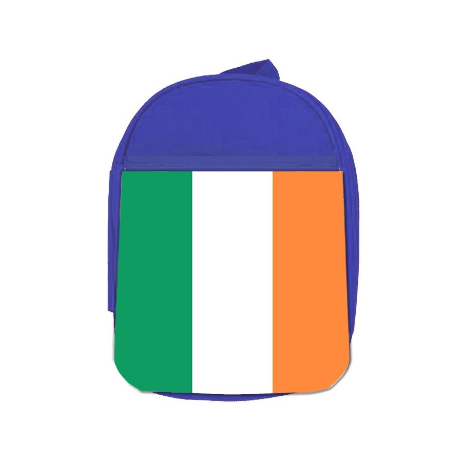 MOCHILA AZUL bandera irlanda pais gobierno irlandés escolar personalizado picnic excursión deporte