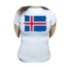 CAMISETA MUJER bandera islandia pais gobierno islandés moda personalizada