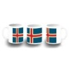 TAZA FOTOLUMINISCENTE bandera islandia pais gobierno islandés BRILLA OSCURIDAD