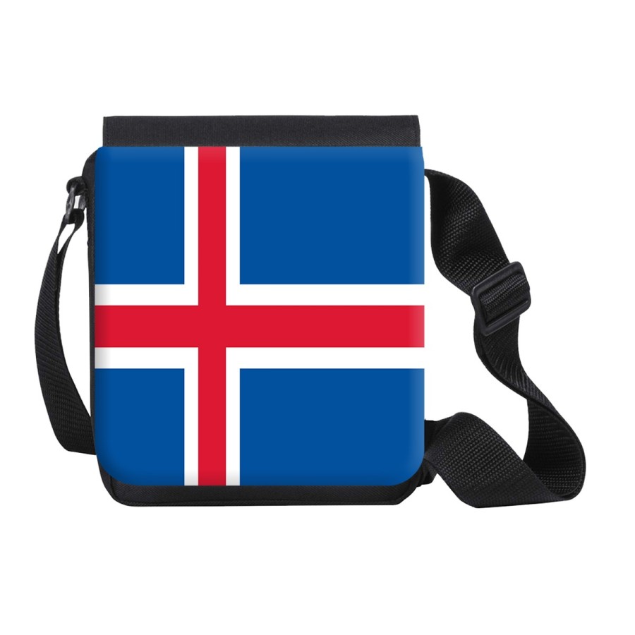 BANDOLERA PEQUEÑA bandera islandia pais gobierno islandés bolso personalizada