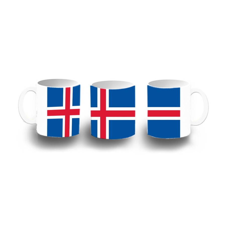 TAZA DE PLASTICO bandera islandia pais gobierno islandés niños personalizada