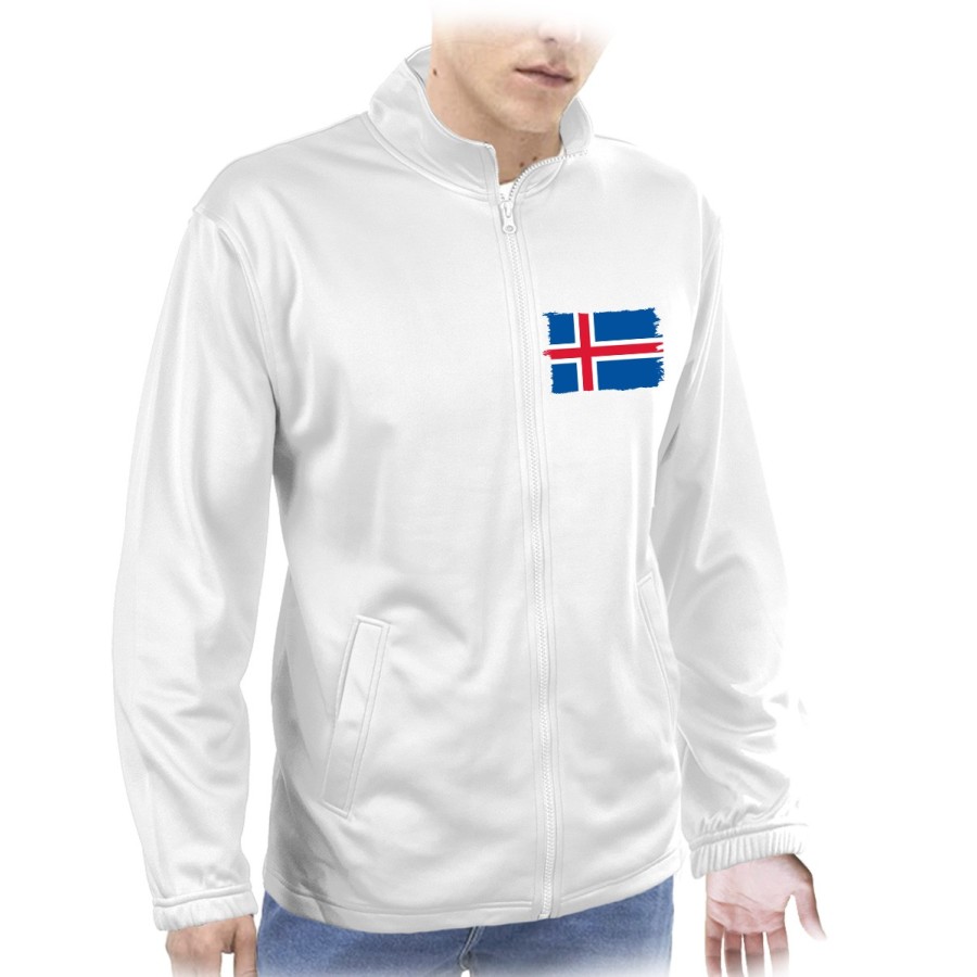 CHAQUETA TECNICA 1 IMPRESION bandera islandia pais gobierno islandés  personalizada