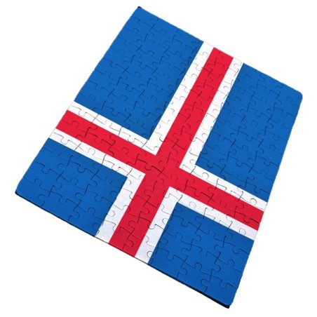 PUZZLE DE TAMAÑO Y PIEZAS A ELEGIR bandera islandia pais gobierno islandés rompecabezas educativo puzle