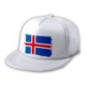 GORRA 5 PANELES REDECILLA TRASERA bandera islandia pais gobierno islandés estilo rapero