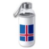 BIDON DE 420 ML CON FUNDA DE NEOPRENO bandera islandia pais gobierno islandés tapon seguridad