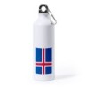 BIDON GRANDE 800 ML ACERO INOXIDABLE bandera islandia pais gobierno islandés deporte deportivo mosqueton botella