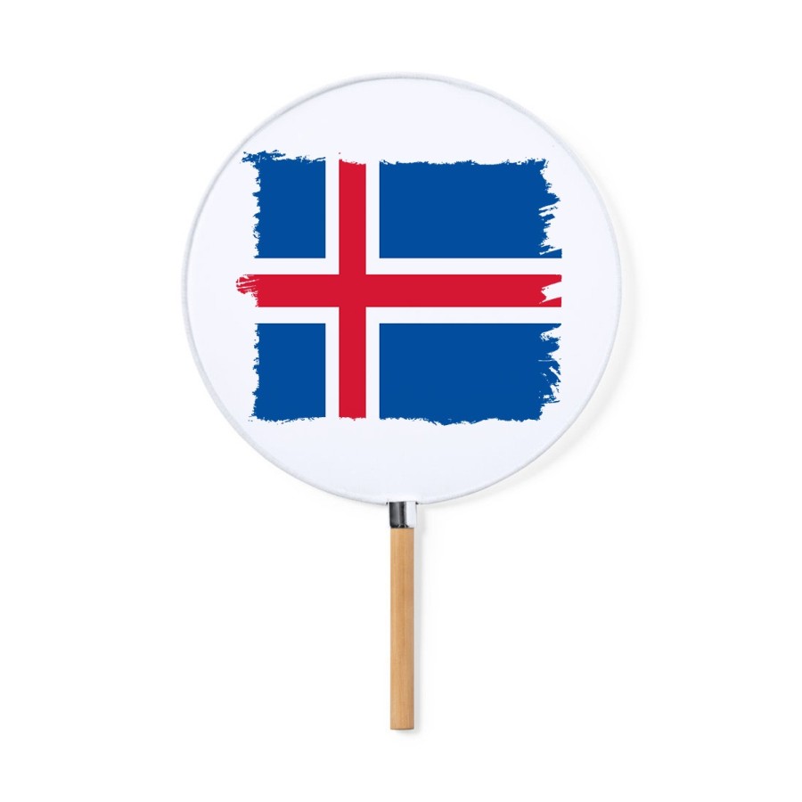 ABANICO ESTILO PAI PAI bandera islandia pais gobierno islandés moda primavera verano elegante