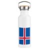 BIDON 750 ML ACERO INOXIDABLE ESTILO RETRO bandera islandia pais gobierno islandés deporte deportivo botella