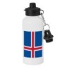 BIDON 600 ML ACERO INOXIDABLE CON CHUPON bandera islandia pais gobierno islandés escolar deporte bicicleta