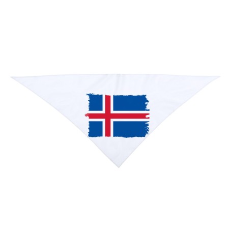 PAÑOLETA TRIANGULAR SUAVE bandera islandia pais gobierno islandés moda cuello fiestas